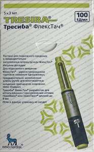 Тресиба флекстач шприц ручка инсулин Срок годности 10.2021 г. Постоянно в наличии. 250 грн.