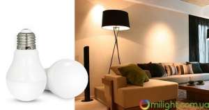Умная SMART LED лампа, дистанционное управление 6W E27 RGBW (2700К + RGB) - оголошення