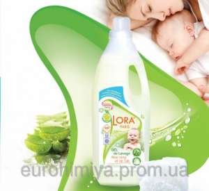 Универсальный гель для стирки детского белья Lora Paris Gel Aloe Vera et de Talc (Алоэ Вера + Тальк) 2 л - оголошення