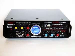 Усилитель звука UKC AV-339A + USB + КАРАОКЕ 2микрофона 620 грн. - оголошення