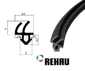 Ущільнювальна гума Rehau EPDM Оригінал чорна та сіра - объявление