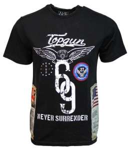 Футболка Top Gun Flags Tee (черная) - оголошення