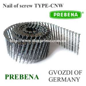 Цвях гвинтовий бобінний для пневмопістолета Тип - CNW - объявление