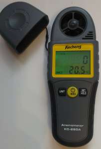 Цифровой анемометр Kecheng SR5280A ( КС-280А ) 0.4~30.0m/s ; 0°C~50°C