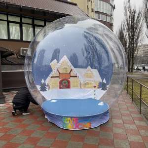 Шоу шар – огромный снежный шар фотозона - объявление