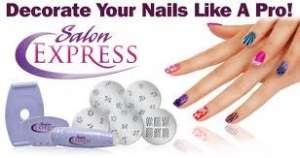 Штамп для нанесения узоров для ногтей SALON EXPRESS - объявление