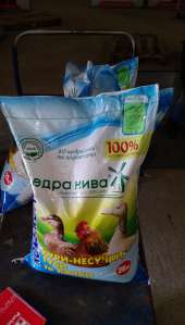 "Щедра Нива" комбикорм стартовый для цыплят кур-несушки утят и гусят, мешок 25кг - объявление
