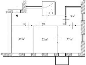 довгострокова оренда 3-к квартира Київ, Печерський, 900 $/міс. - объявление
