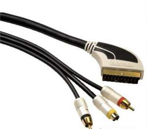 кабель Hama Scart -2 Cinch+ 1 S-Video gold connection 2.0 метра - объявление