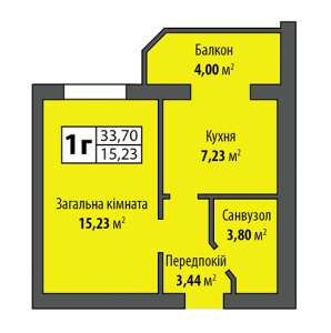 квартира в Ирпене за 340 тысяч - оголошення