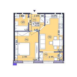 продаж 1-к квартира Київ, Голосіївський, 60000 $ - объявление