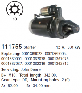 ������� John Deere 1032, 1042, 1052, 1055, 1068, 1075, 2254, 2256, 2264, 2266, 2450, 2650