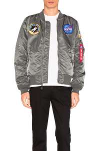 �������� L-2B NASA Flight Jacket Alpha Industries (gun metal) - ����������