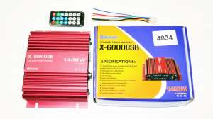 ��������� X-6000USB - Bluetooth, USB,SD,FM,MP3! 1400W 2� ��������� 485 ���. - ����������